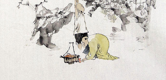 当代著名画家 刘喜成 《秋撷图》国画