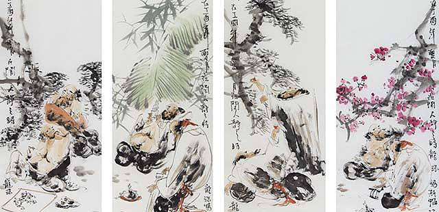 安徽美协会员 沈秀华 人物8 国画