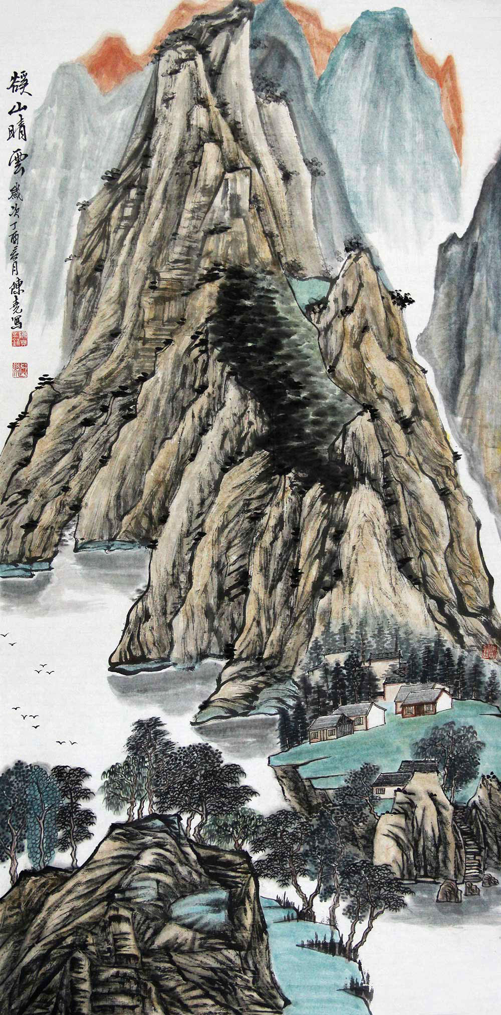 陈尧山水画作品赏析写意特点突出的艺术精品