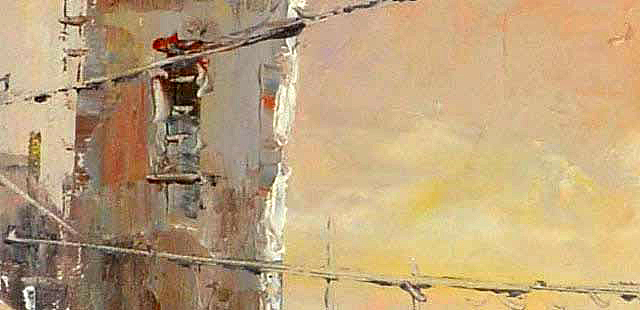 中国美院青年画家 方明《印象街景系列-暮色》