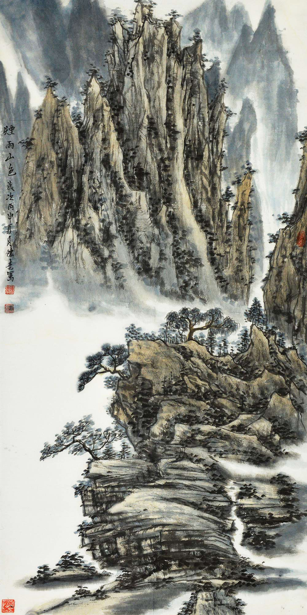 陈尧山水画作品赏析写意特点突出的艺术精品