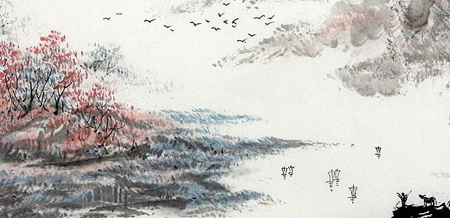 当代著名画家 陈念伟 山水 国画