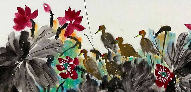 当代职业画家 王平 花鸟 国画专场