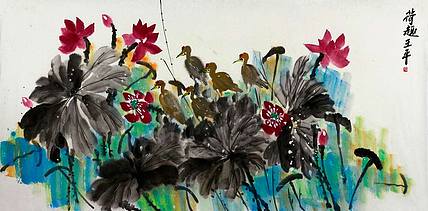 当代职业画家 王平 花鸟 国画专场
