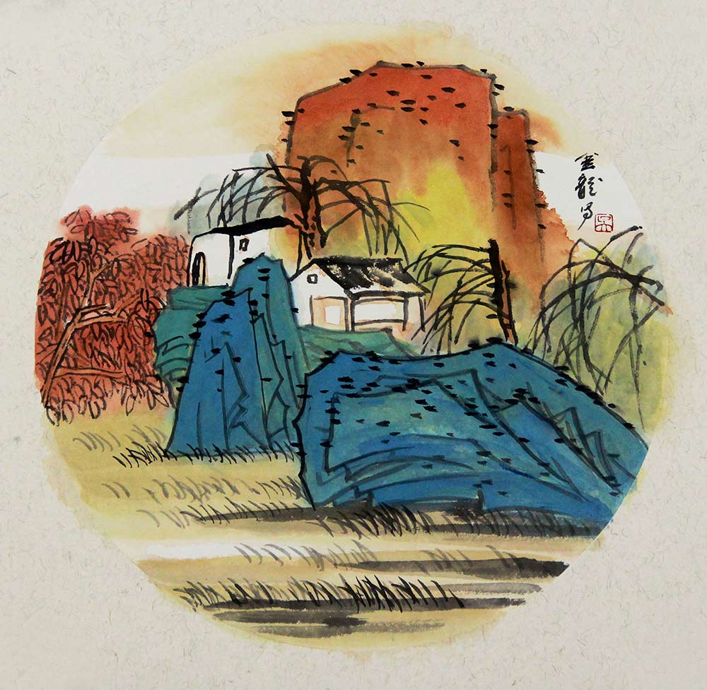 吴金龙山水画作品赏析:色彩斑斓的自然之韵,撼动心灵的艺术佳作