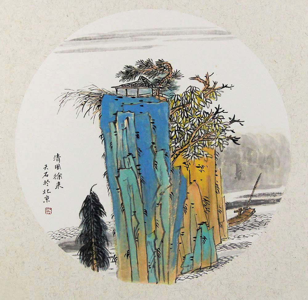 吴金龙山水画作品赏析:色彩斑斓的自然之韵,撼动心灵的艺术佳作