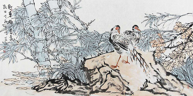 中国美术家协会会员 栾长征 花鸟作品