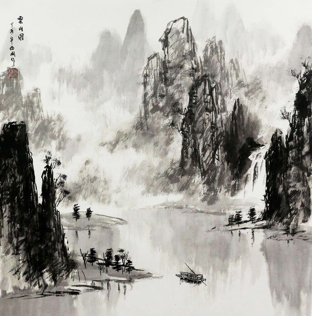 博宝·资讯 | 刘雨桐国画山水作品赏析:灵动诗意,如梦如幻