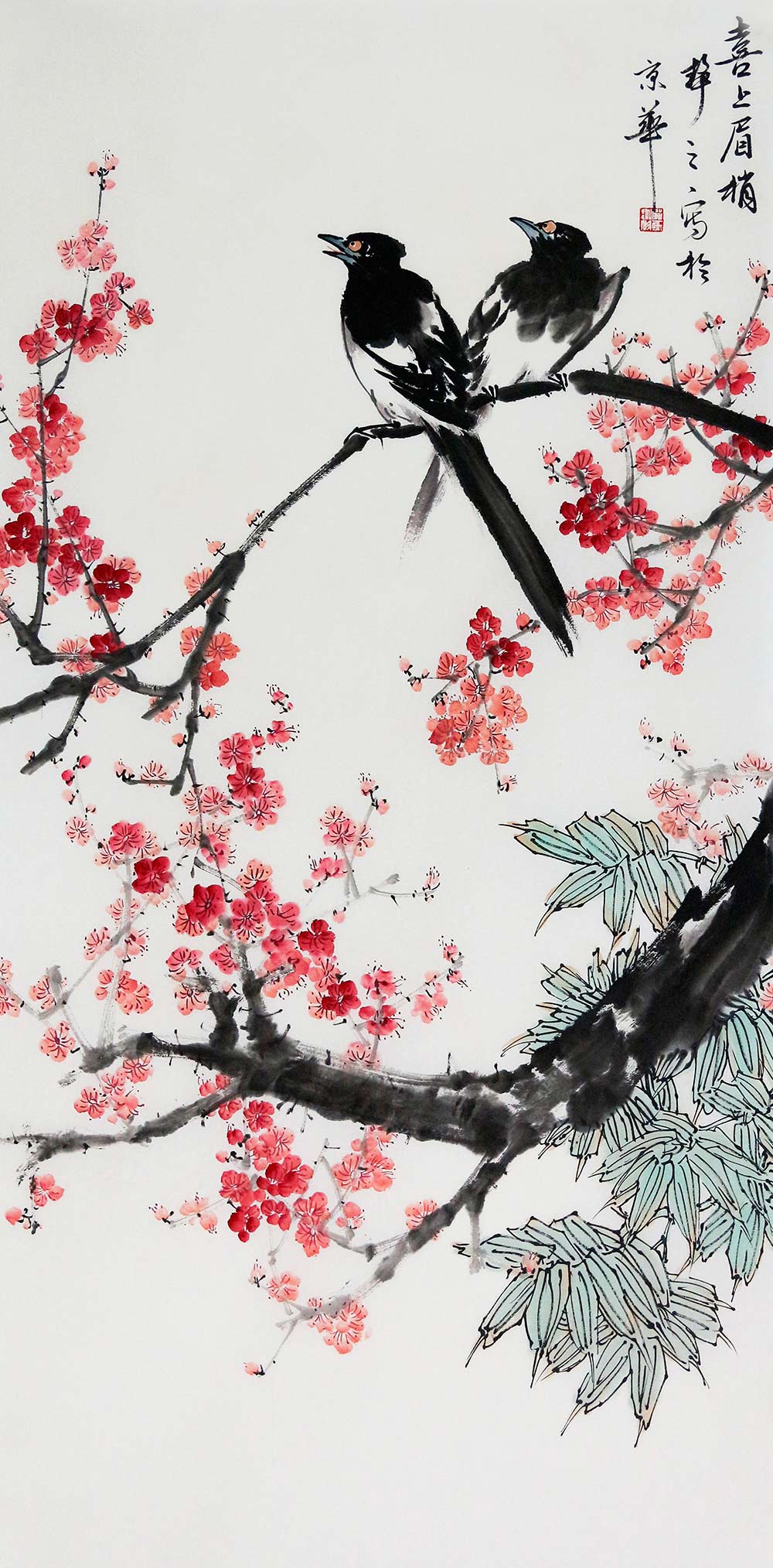 花鸟画作品赏析:在写实中凸显清新典雅之韵-周建兵 国画 花鸟画 艺术