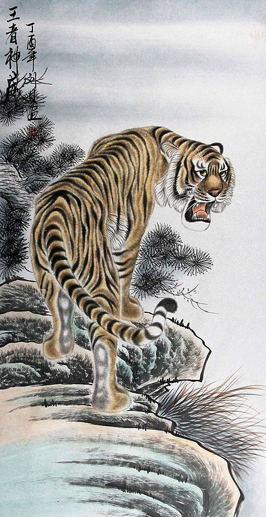 当代青年画家 刘贝 花鸟 国画