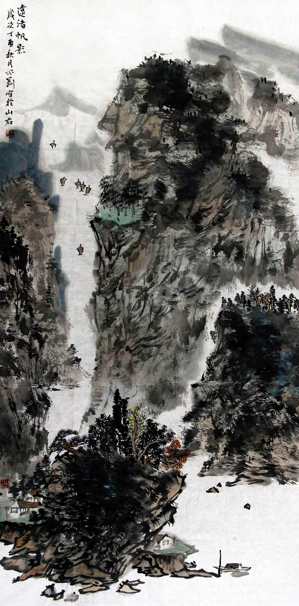 博宝·资讯 | 解刚国画山水作品赏析:雄浑厚重 画面感强