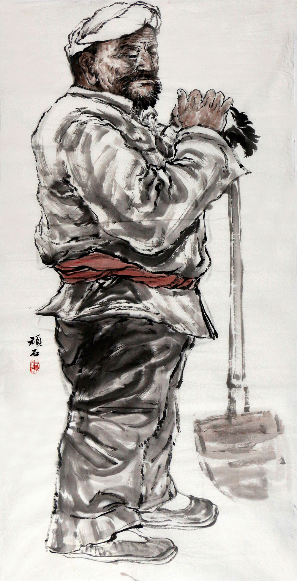 博宝·资讯 | 梁伦友国画写意人物画作品赏析:朴实的人物形象,细微的