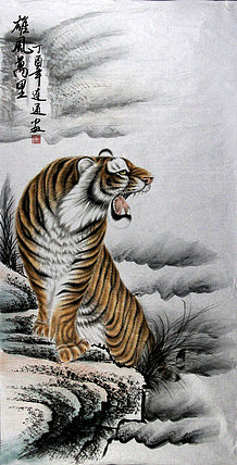 当代著名画家 穆连通 花鸟 国画