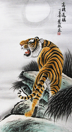 当代著名画家 董慧敏 花鸟 国画