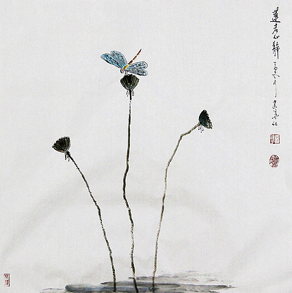 当代著名画家 李建华 禅意花鸟