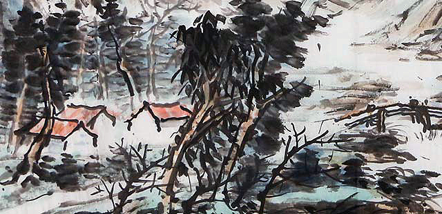 当代著名画家 孟繁星《春回大地.富水长流》 山水 国画
