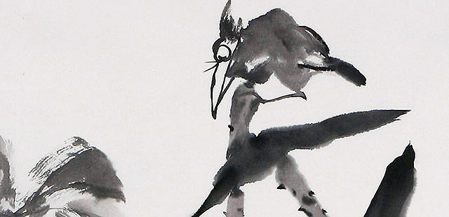当代著名画家 沈佳音 花鸟 国画