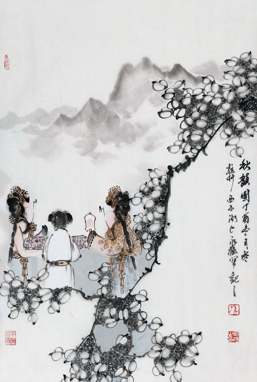 博宝·资讯 | 孙永猛国画人物作品赏析 :水墨皮影, 优雅轻盈