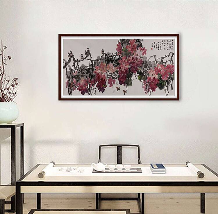 六尺 宁夏美协副主席 中国美协会员 雍进成 花鸟作品