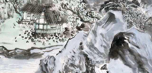 当代著名画家 杨飞 山水 国画