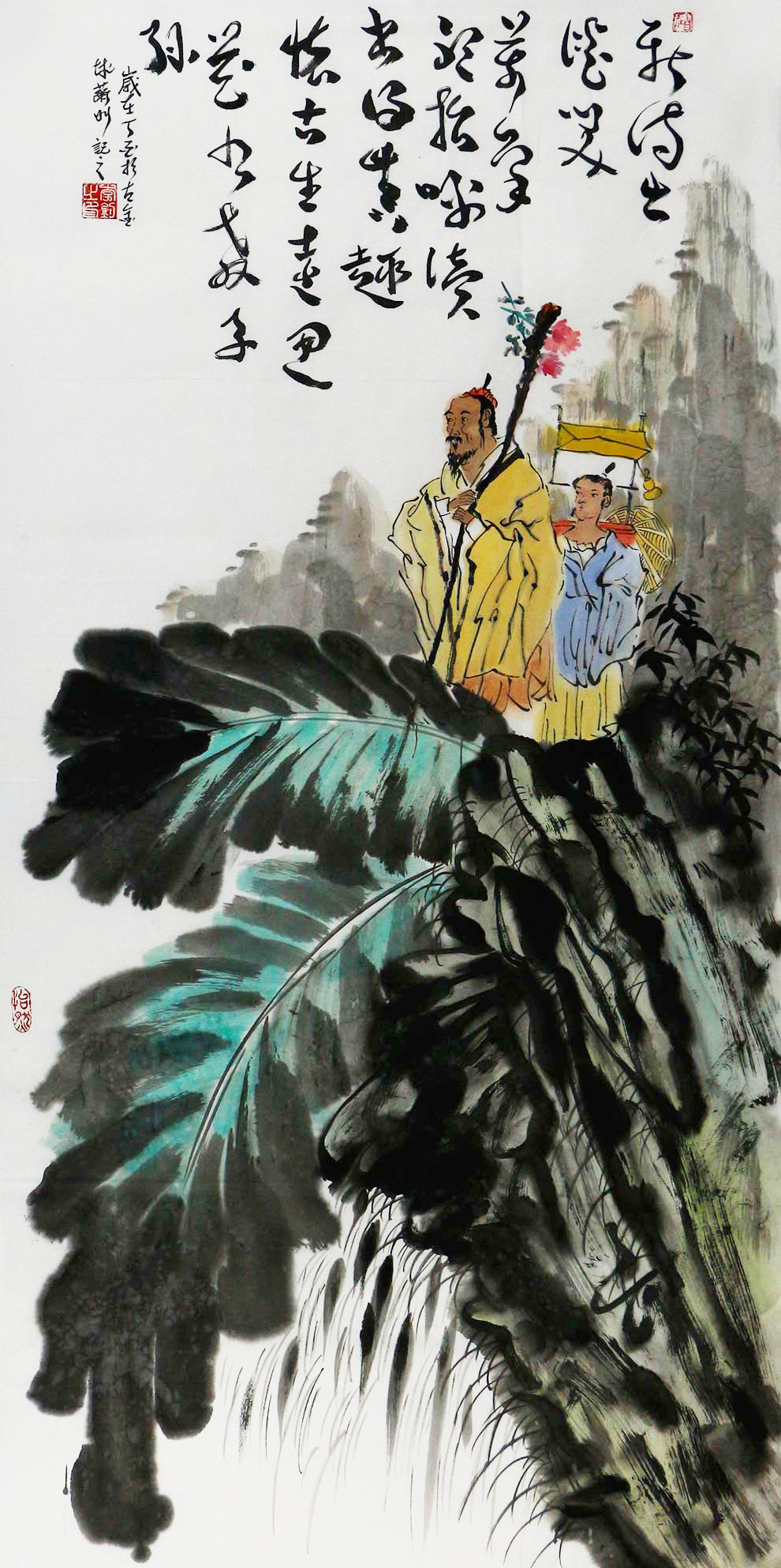 博宝·资讯 | 李钊国画人物作品赏析:用环境衬托人物,丰富了表现力和