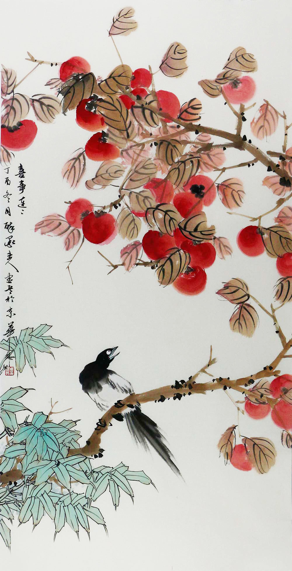 博宝·资讯 | 周建兵国画花鸟作品赏析:花鸟雅致,逸趣横生