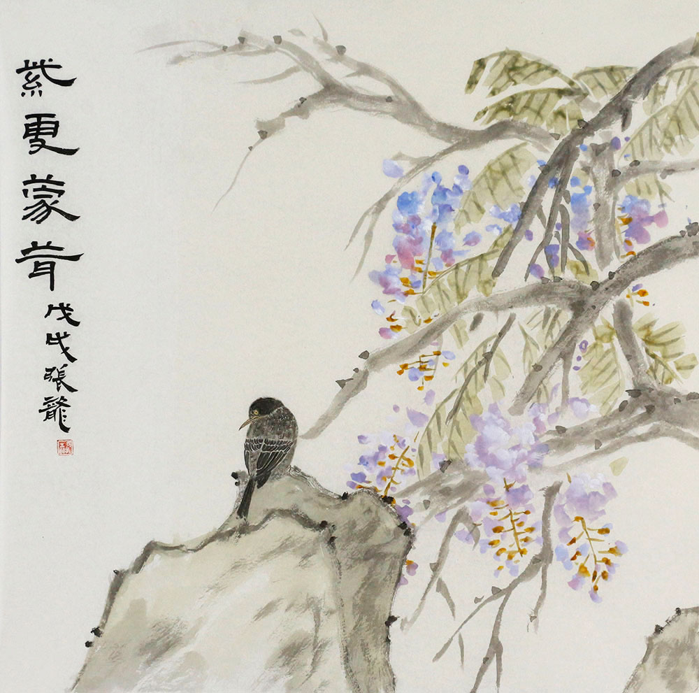 博宝·资讯 | 张龙国画花鸟作品赏析:静美意幽,色调柔和