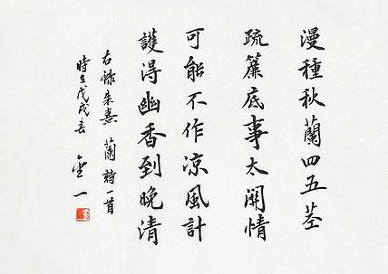 李金一 精品 书法