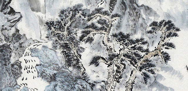 重庆大学艺术学院 学院派画家 杨飞 山水 国画