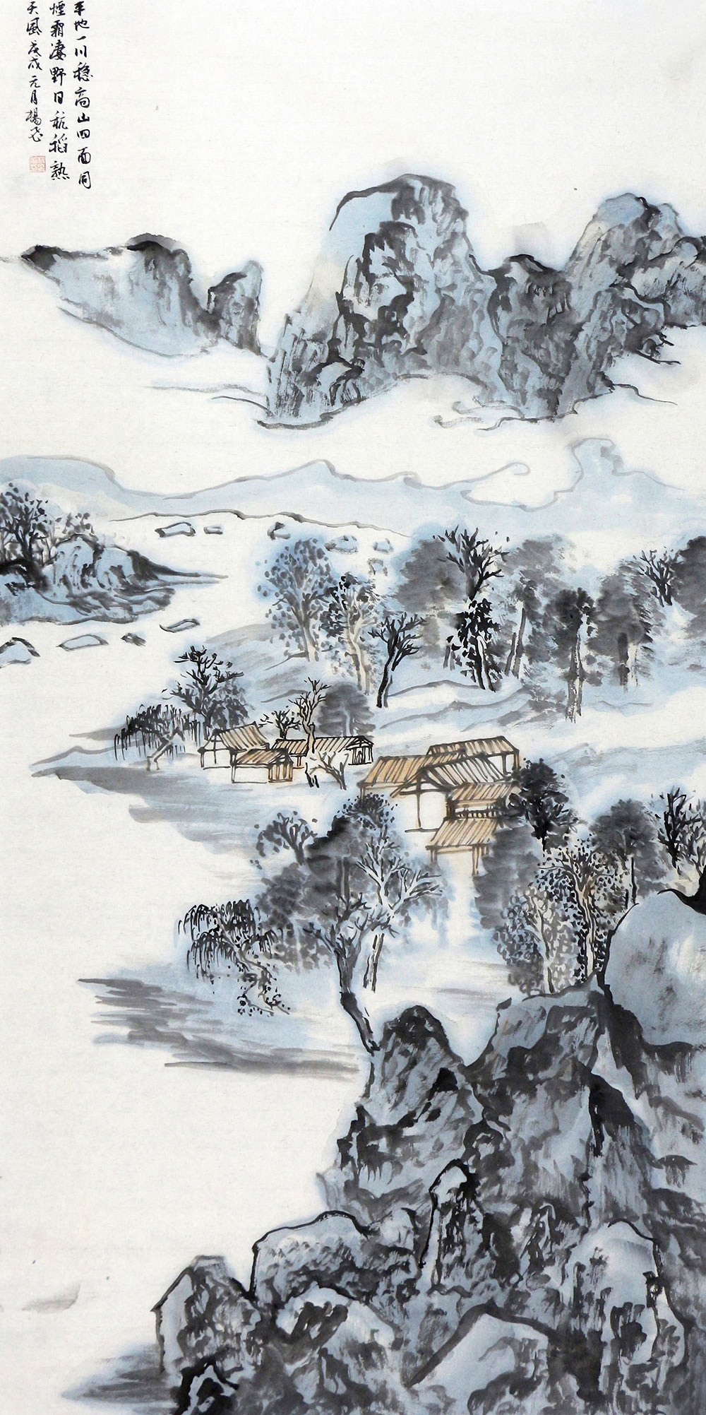 杨飞山水画作品赏析