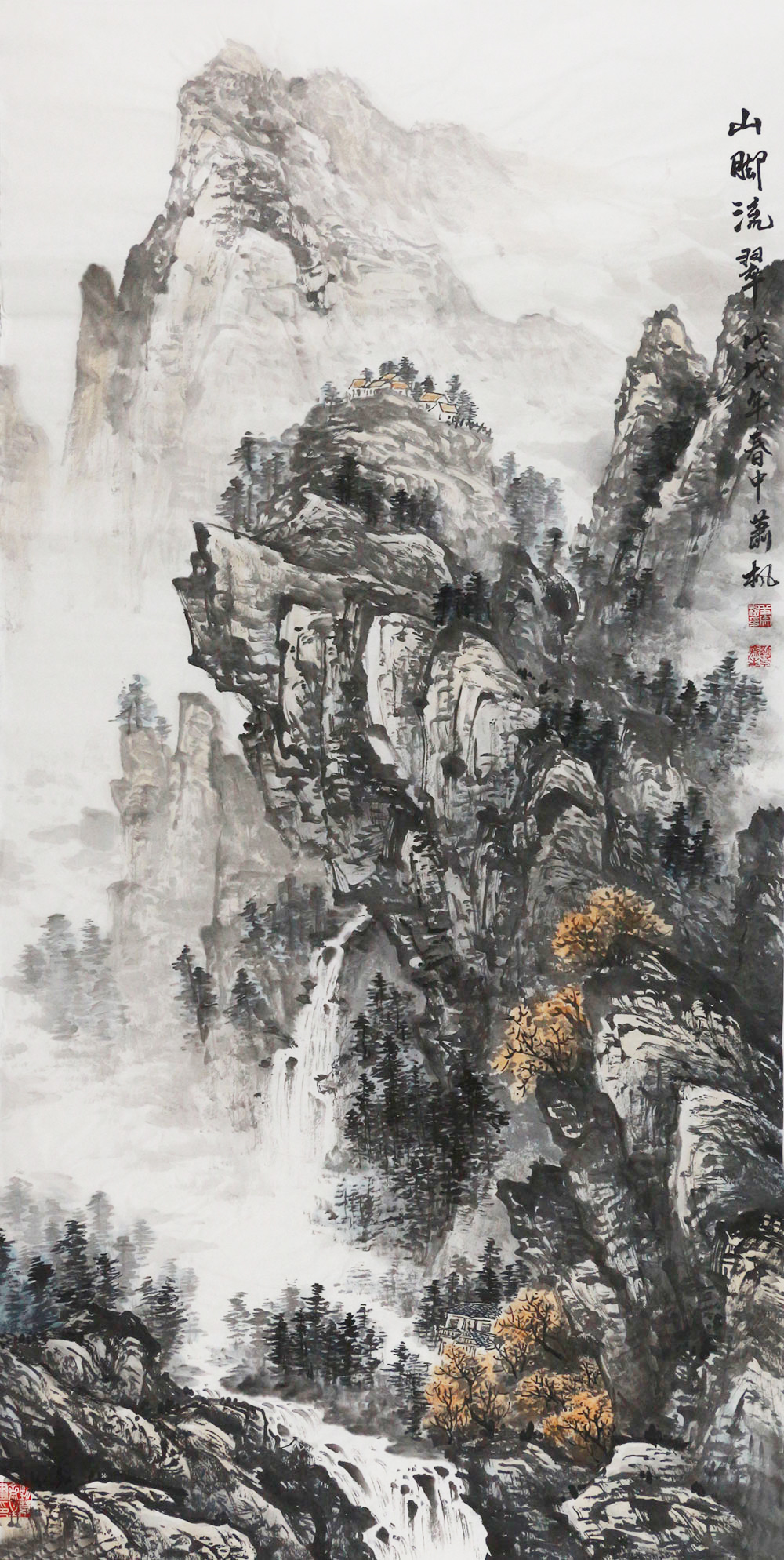 博宝·资讯 |肖飞山水画作品赏析:山水相依,美不胜收