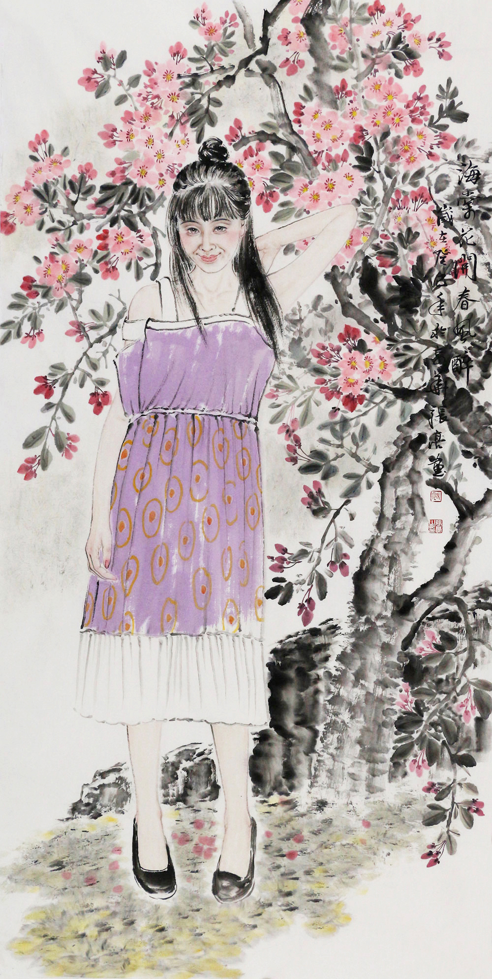 博宝·资讯 | 张亮国画人物作品赏析:笔墨灵动,风情万种,意境隽永