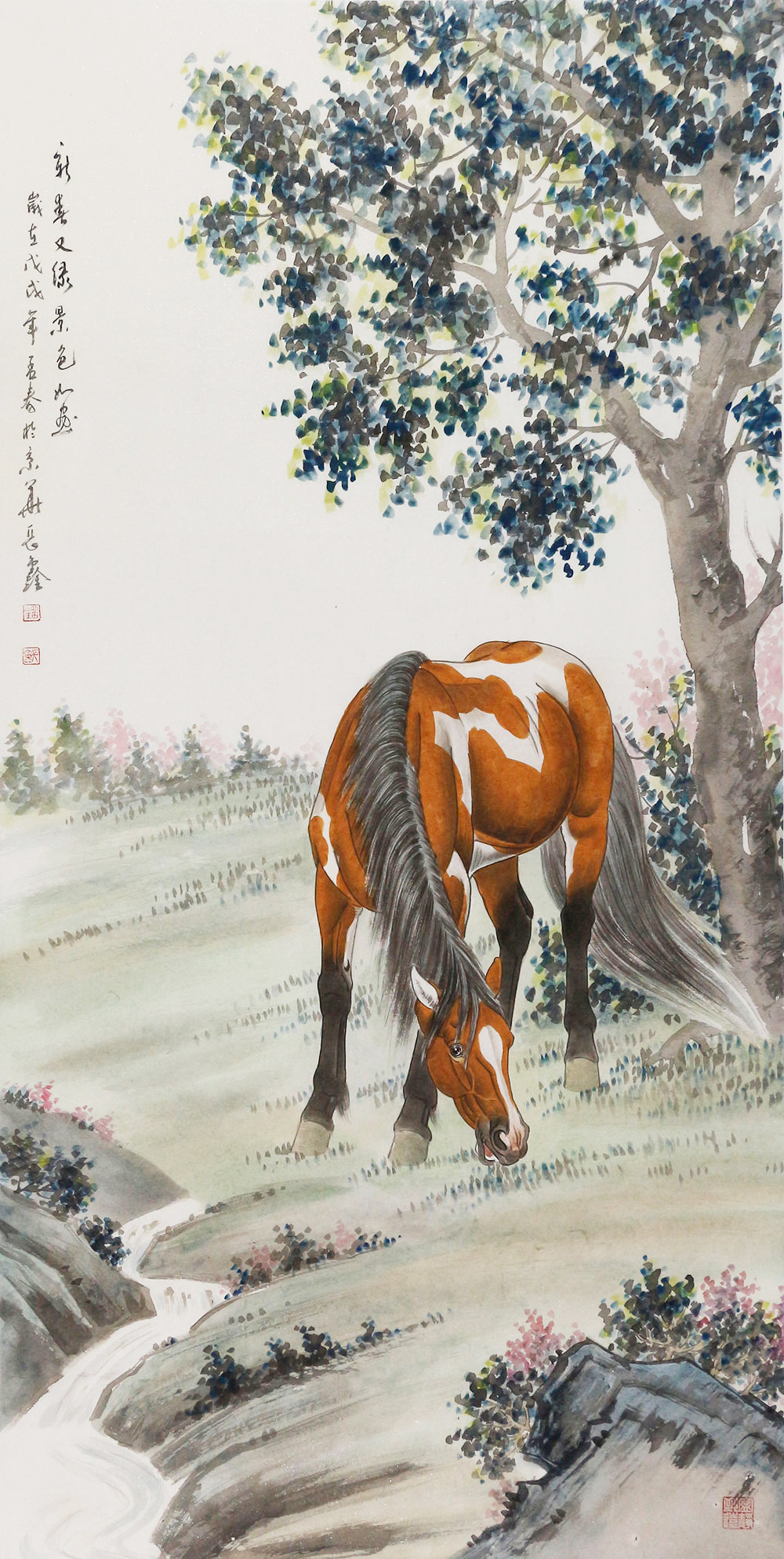 博宝·资讯 | 刘长鑫国画花鸟画作品赏析:傲骨雄姿,龙马精神