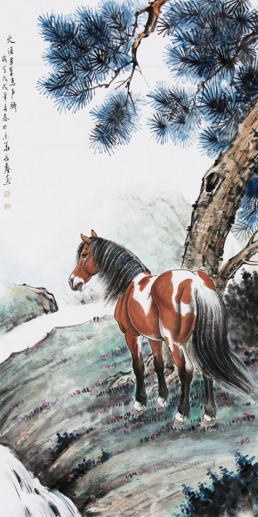 刘长鑫花鸟画作品赏析 | 一马当先 神采俊逸【博宝·资讯】