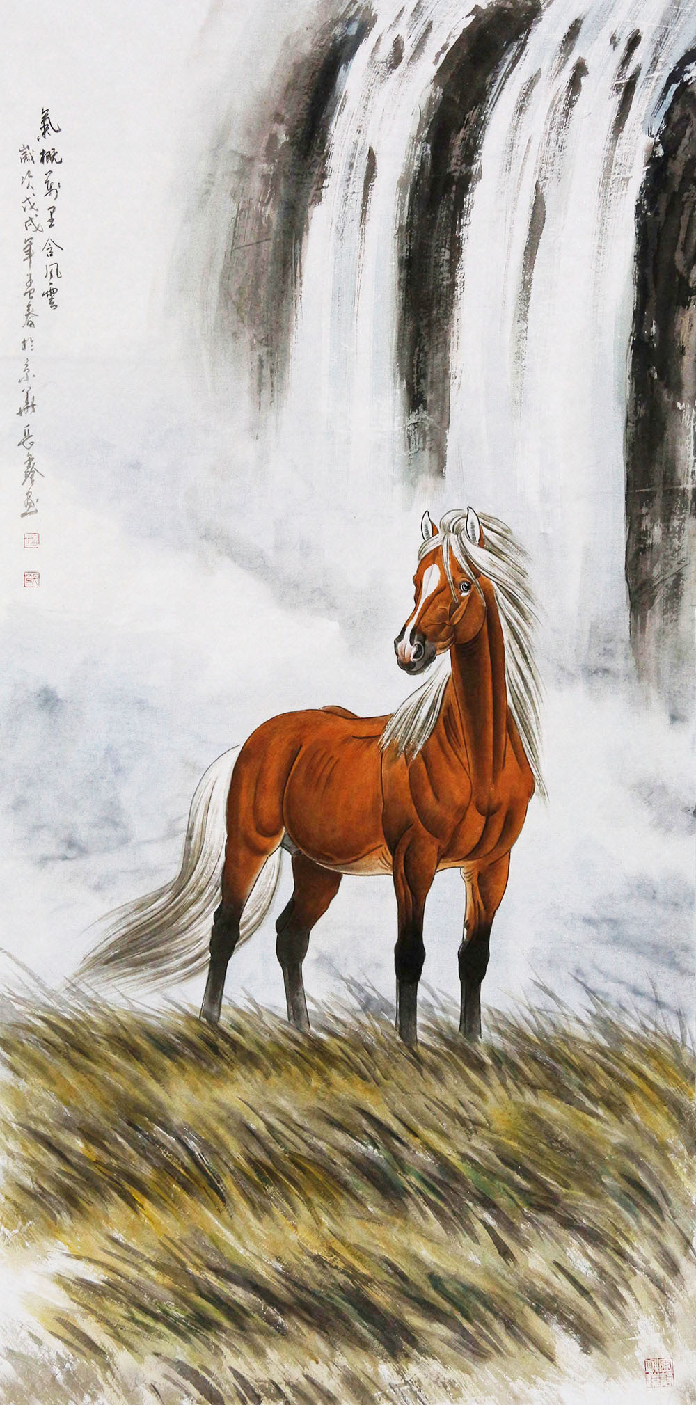 博宝·资讯 | 刘长鑫国画花鸟画作品赏析:傲骨雄姿,龙马精神