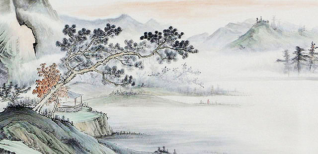 【小六尺】当代著名画家 吕进权 山水 国画