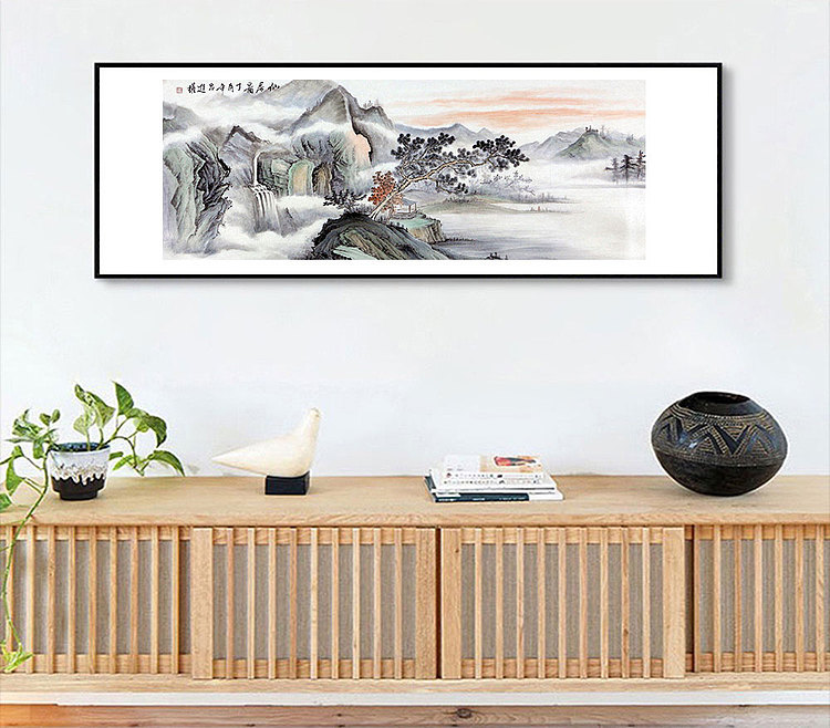 【小六尺】当代著名画家 吕进权 山水 国画