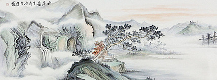 【小六尺】当代著名画家 吕进权 山水 国画