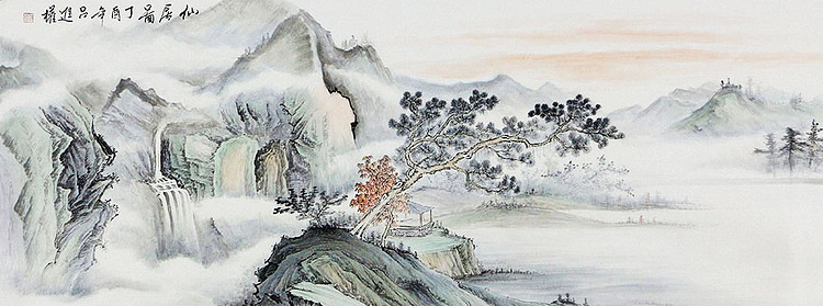 【小六尺】当代著名画家 吕进权 山水 国画