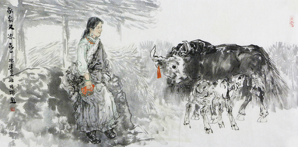 博宝·资讯 | 孙培增国画人物画作品赏析:展现牧人风采,精品力作接地