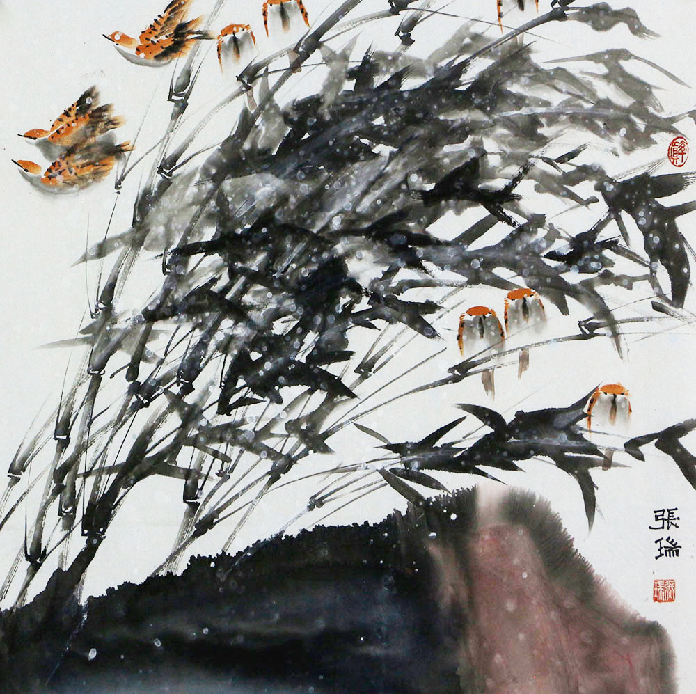 博宝·资讯 | 张瑞国画花鸟作品赏析:芬芳的秋韵,恬静的氛围