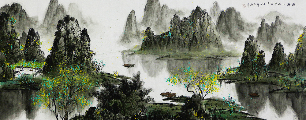 博宝·资讯 | 刘雨桐国画山水作品赏析:画面特别清新典雅,让人似有一