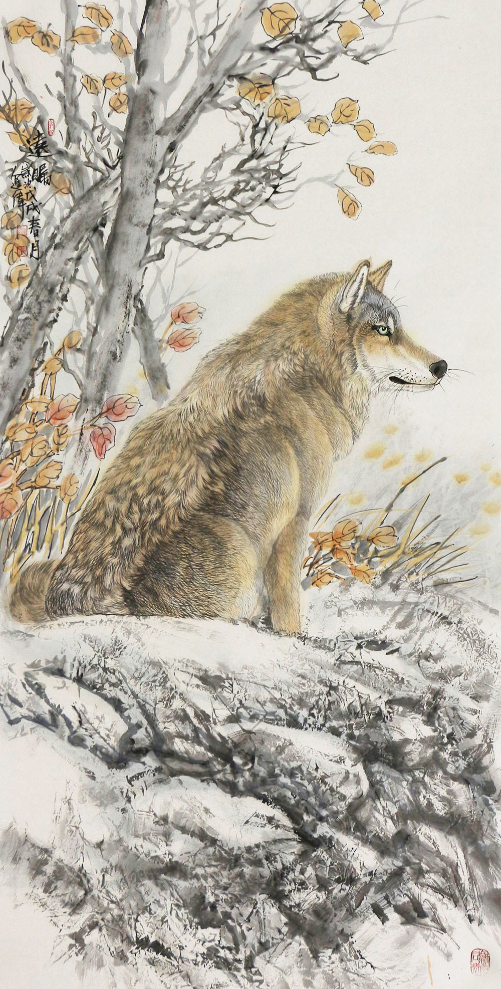 左进伟国画狼作品赏析 | 所向披靡 积健为雄【博宝·资讯】