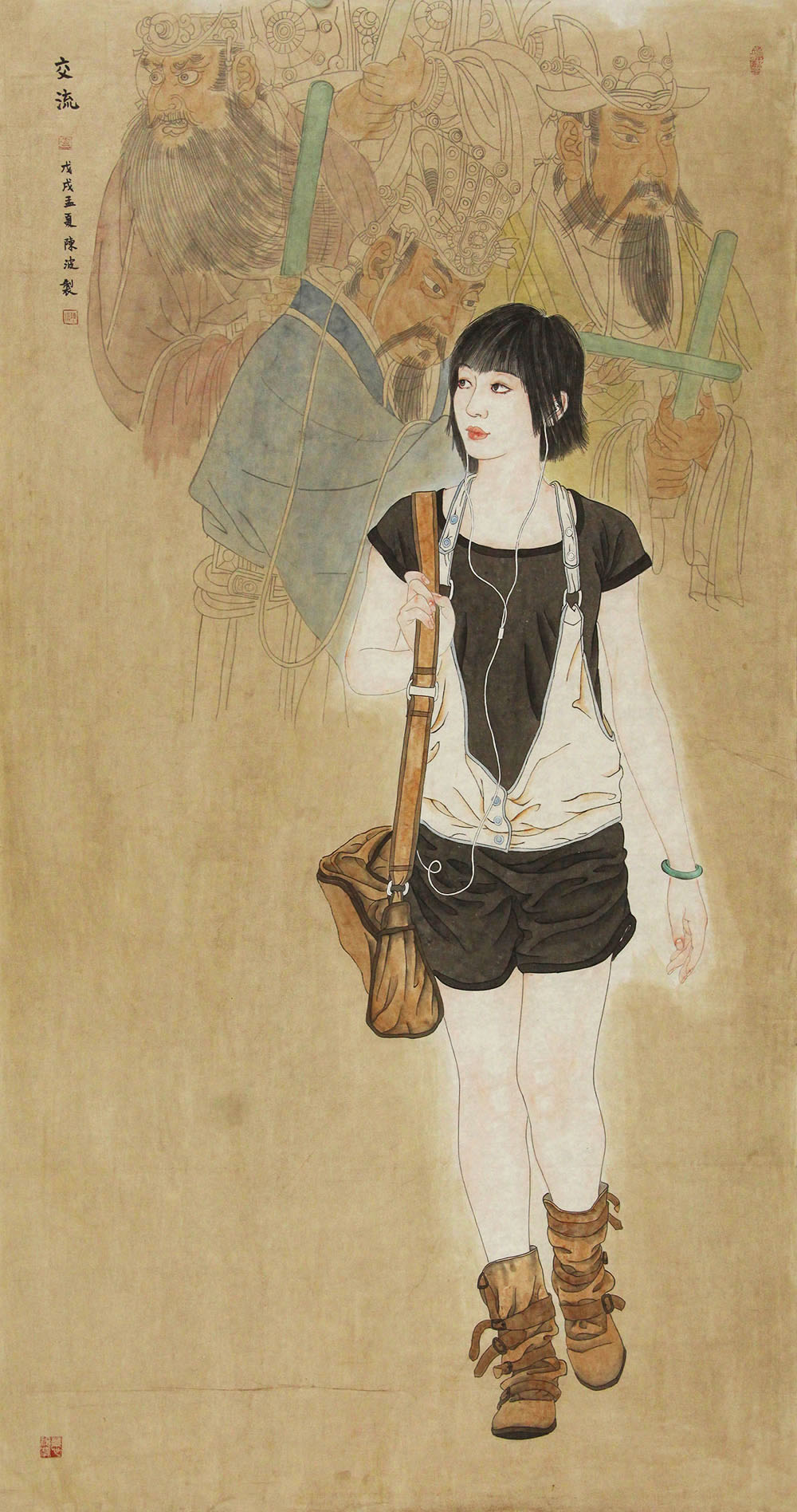 博宝·资讯 | 陈波国画工笔人物画作品赏析:传统与现代的碰撞,古韵与