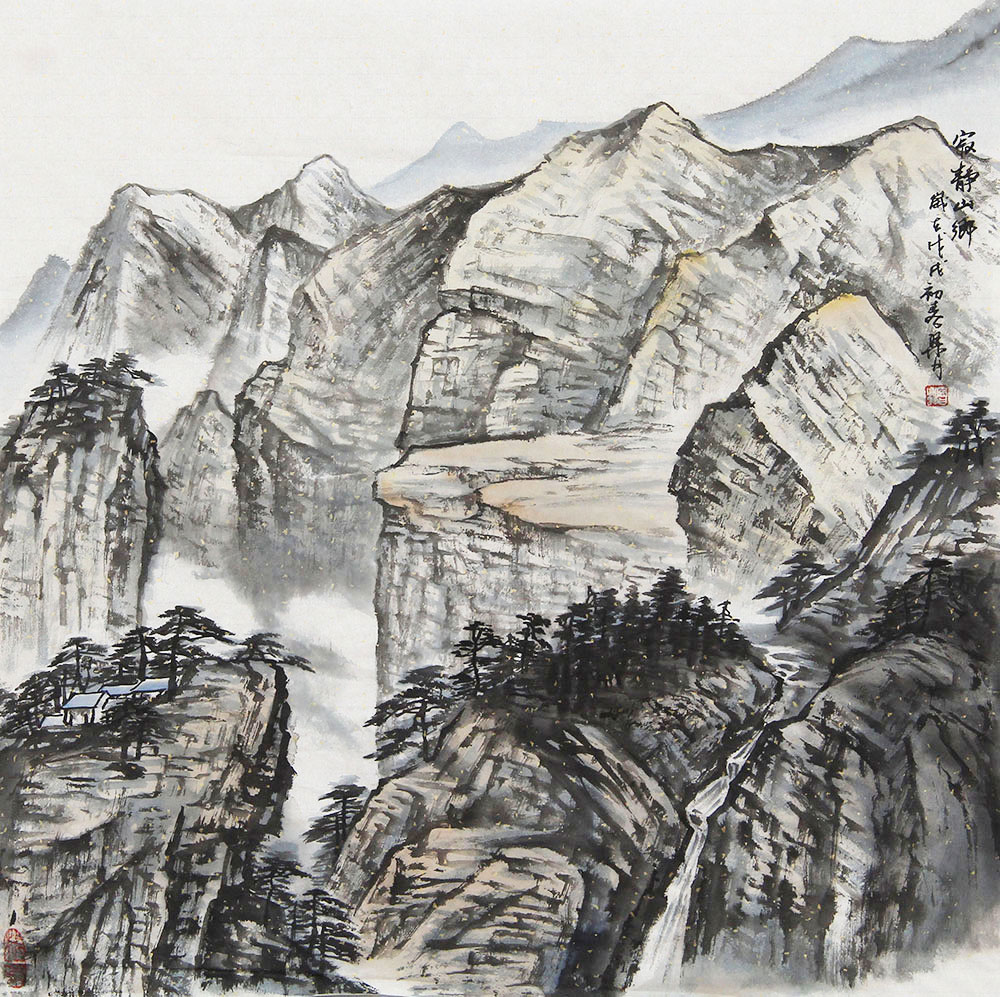 梁月山水画作品赏析 | 景致奇险 意境高远【博宝·资讯】