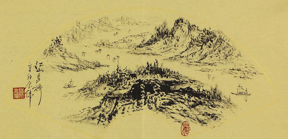 博宝资讯陈念伟国画山水作品赏析斑斓山水诗意空间极为震撼