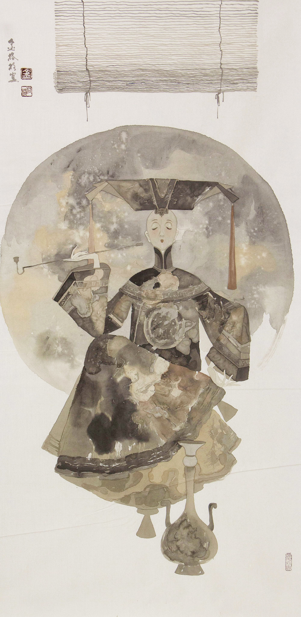 博宝·资讯 | 金格格国画人物作品赏析:构思奇巧,亦实亦幻