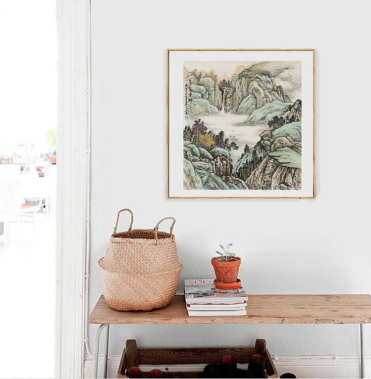 当代潜力艺术家 梁月 精品 山水 国画