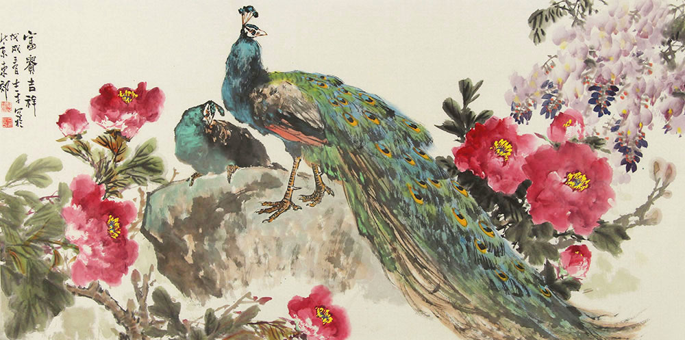 吉祥题材更讨喜 | 向士平花鸟画作品赏析【博宝·资讯】