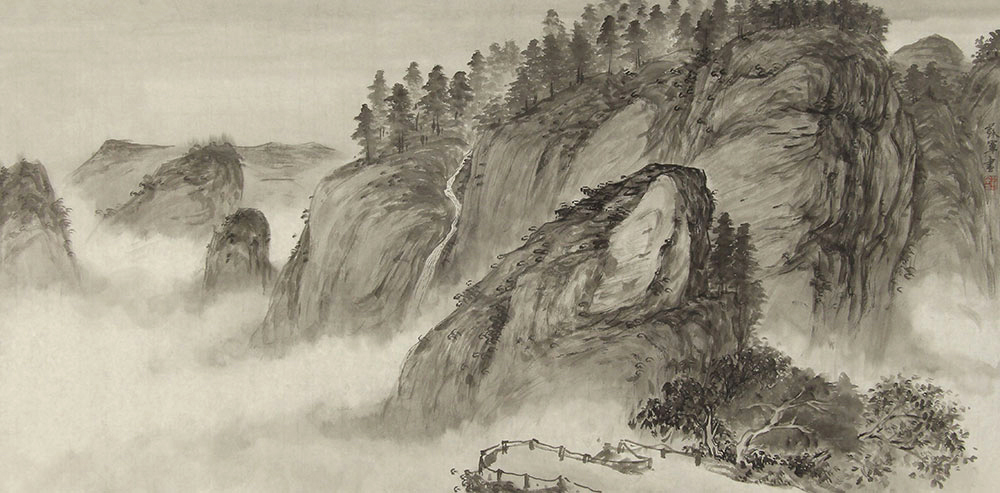 博宝·资讯 | 苏军国画山水作品赏析:虚实相间,动静得宜